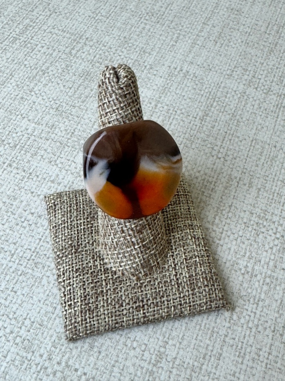 Statement Multicolor Resin Cocktail Ring
